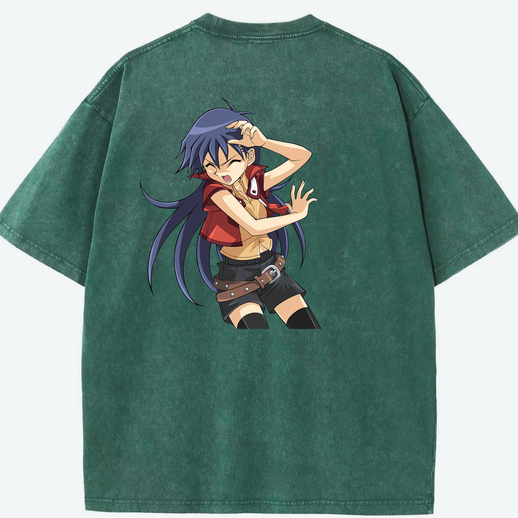 （画像用） 遊☆戯☆王 Yu-Gi-Oh! 綿100% ヴィンテージ風 半袖Tシャツ（背面プリント）